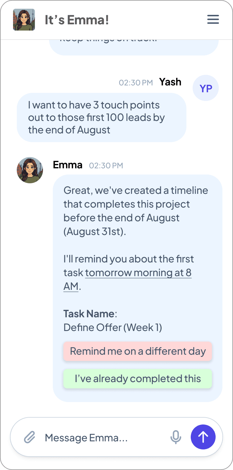 Project Manager Mockup